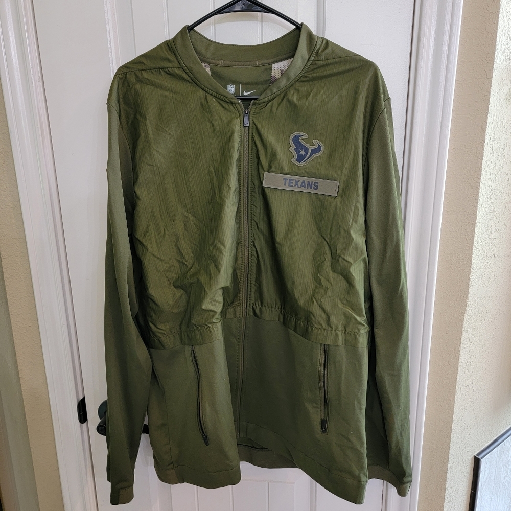 Nike Houston Texans Olive Windbreaker Jacket